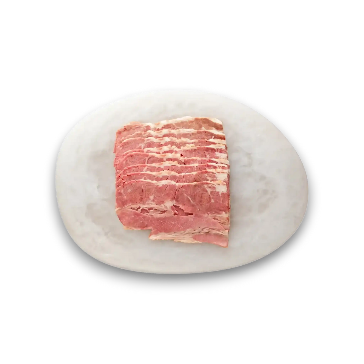 Sliced Wagyu beef on marble plate, premium quality from Queensland stations