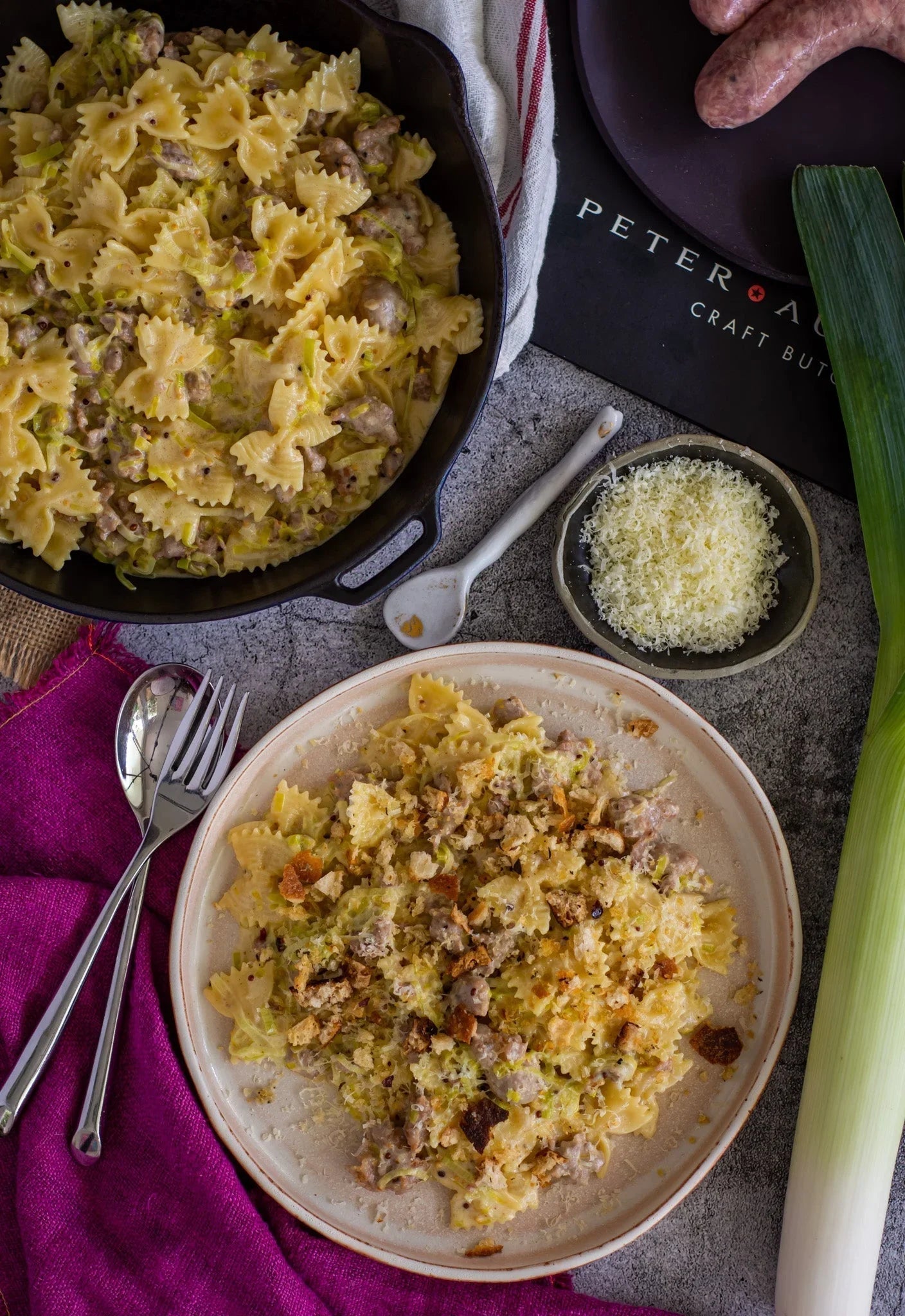 Pork Sausage & Leek Pasta - Peter Augustus Craft Butcher