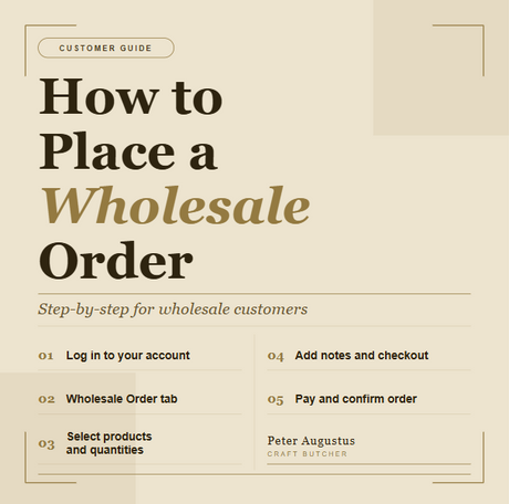 Your Wholesale Account Made Simple