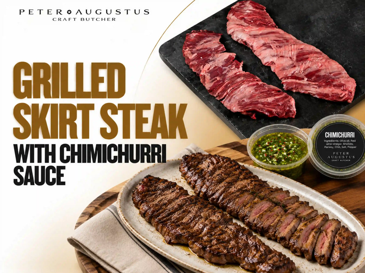 Grilled Skirt Steak with Chimichurri Sauce: Juicy, Tender and Full of Flavour