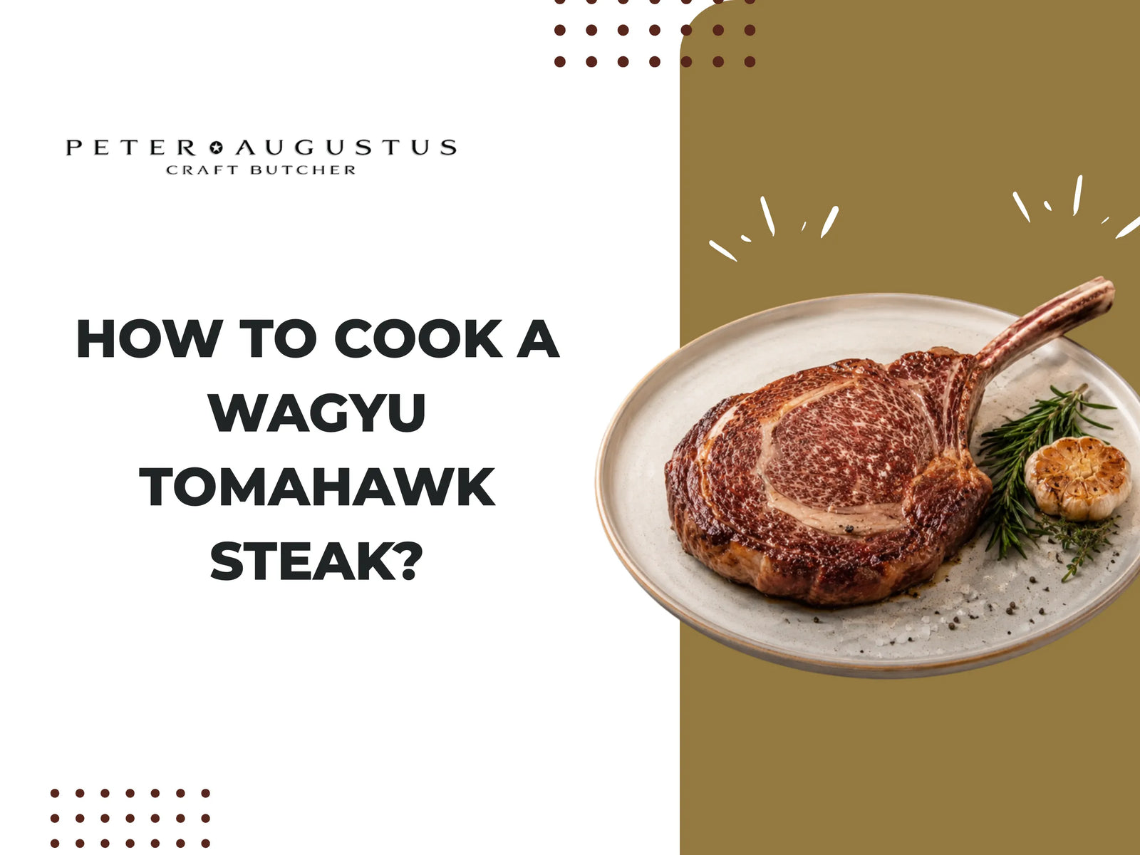 How to Cook a Wagyu Tomahawk Steak