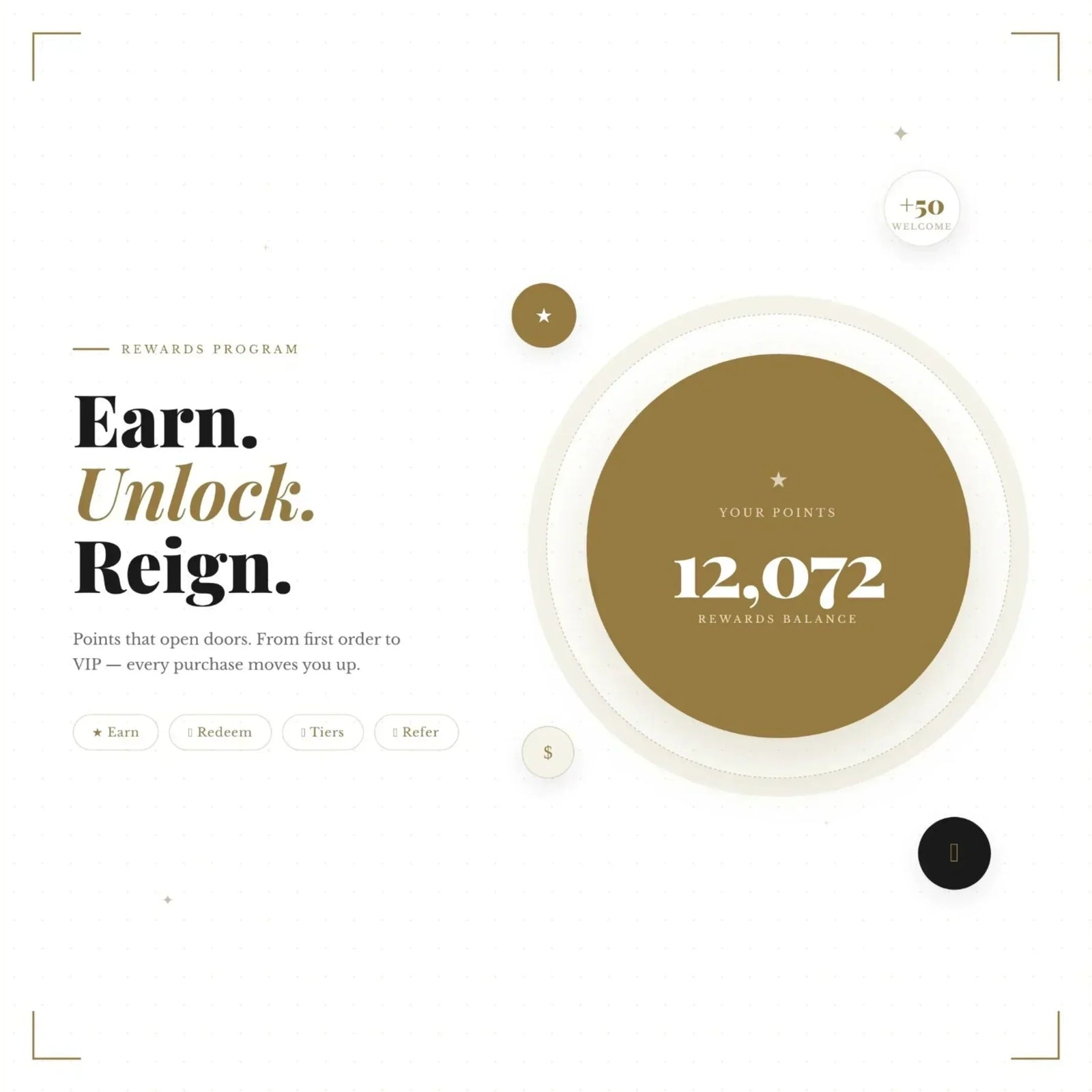 Peter Augustus Rewards Program | Earn and Buy