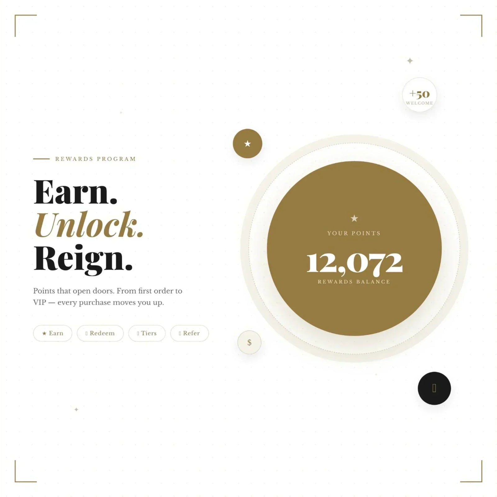 Peter Augustus Rewards Program | Earn and Buy