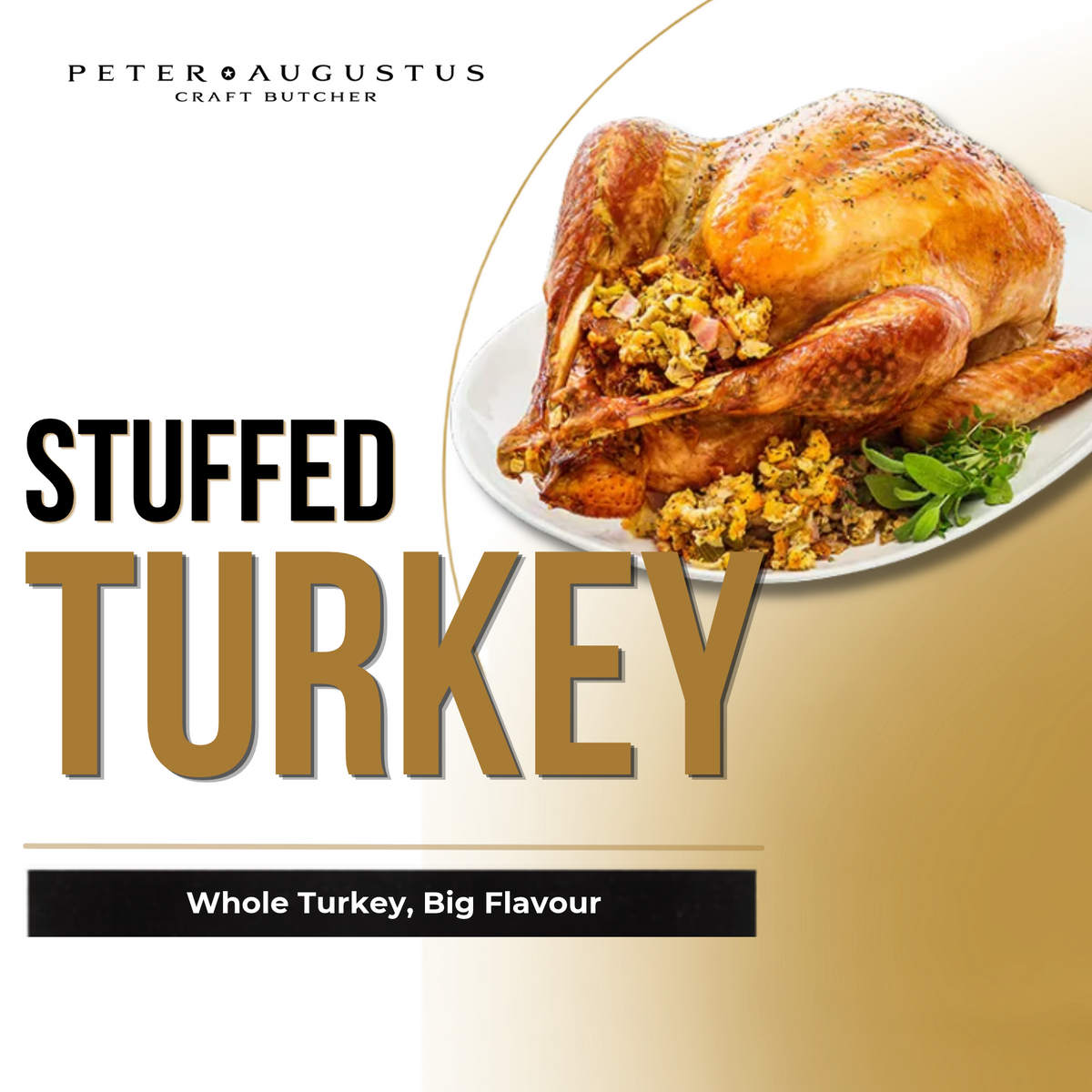 Whole Turkey With Bacon, Onion & Sage Stuffing