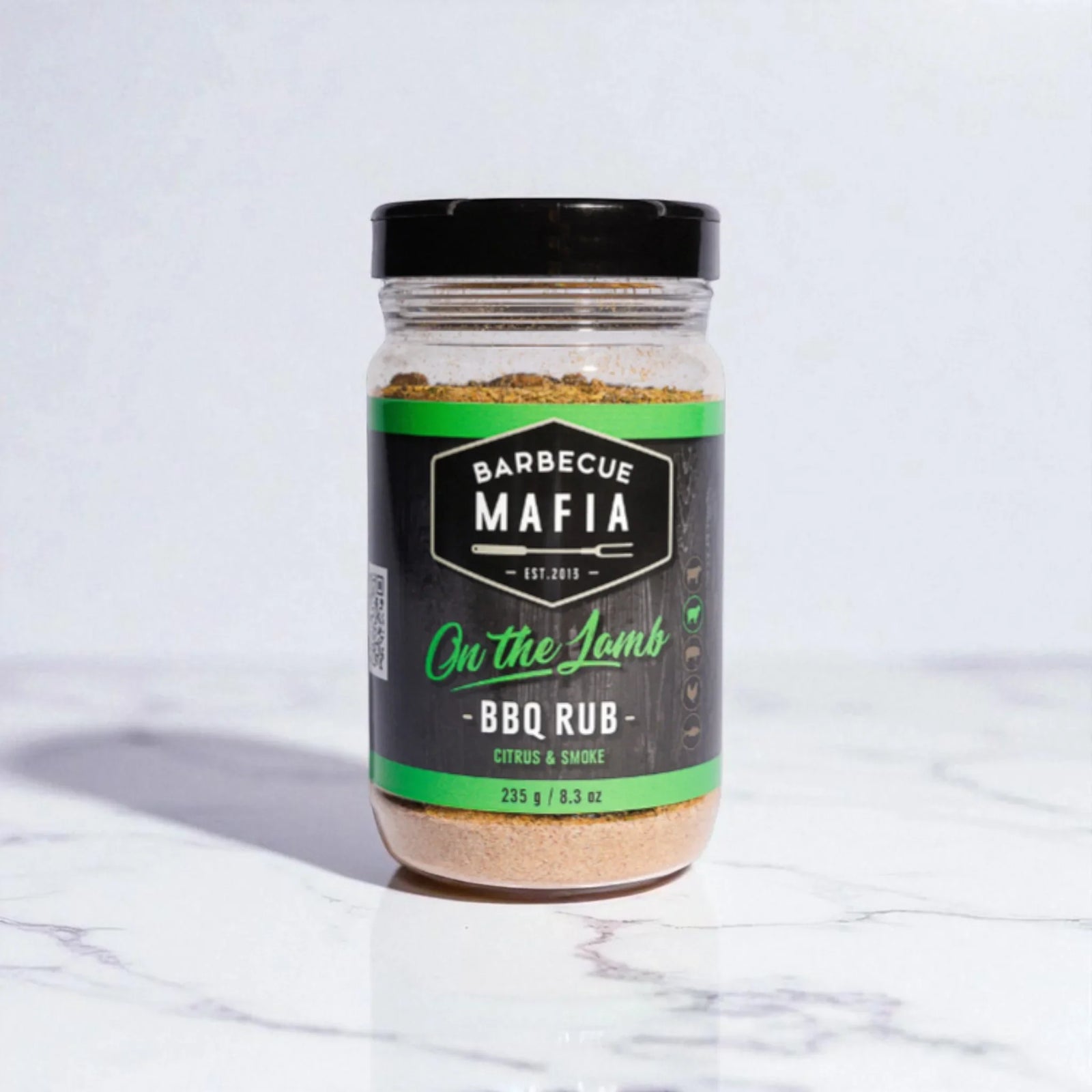 Barbecue Mafia On The Lamb - Citrus & Smokey BBQ Rub 235g - Peter Augustus Craft Butcher