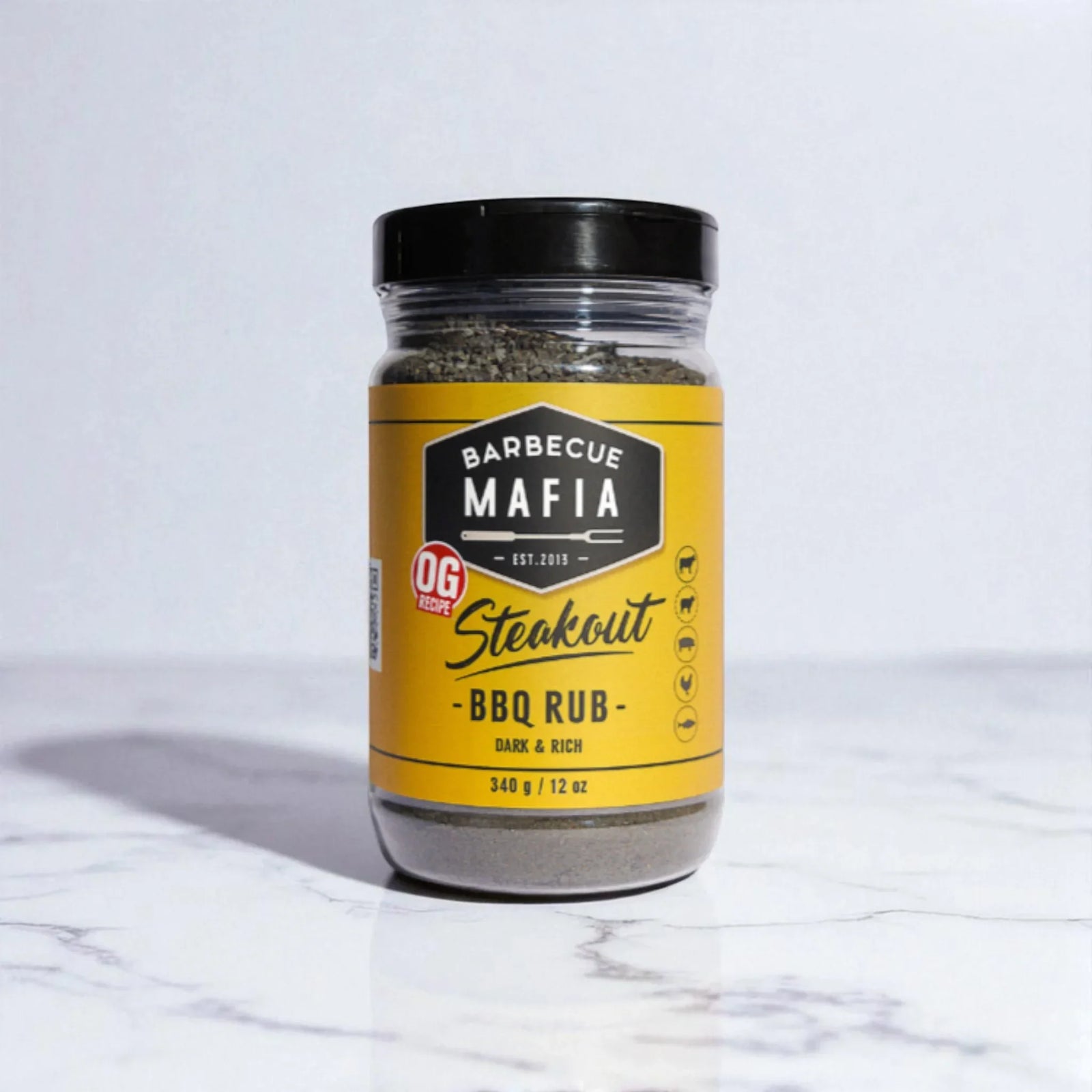 Barbecue Mafia OG Steakout - Dark & Rich BBQ Rub 340g - Peter Augustus Craft Butcher