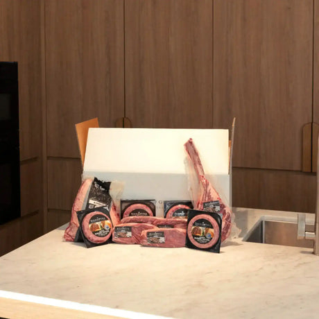 Peter Augustus Angus Selection Box featuring premium Australian beef cuts and steaks