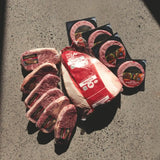 Australian Wagyu beef steaks, brisket, and Diamantina burger patties from Peter Augustus