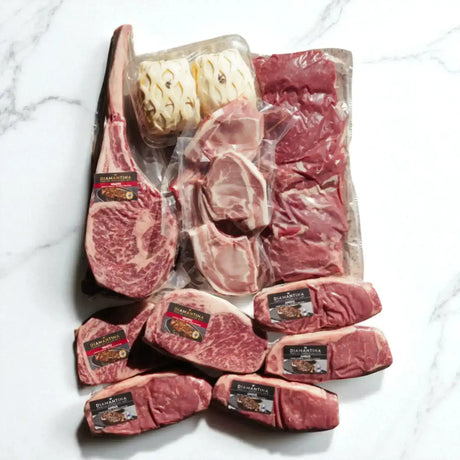 Assorted premium Australian beef and steaks from Peter Augustus Diamantina range