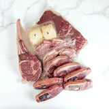 Selection of Diamantina marbled Australian beef steaks and gourmet cuts from Peter Augustus Craft Butcher