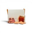 Wagyu beef steaks, sausages, and chicken pieces in a butcher box, fresh from Queensland stations