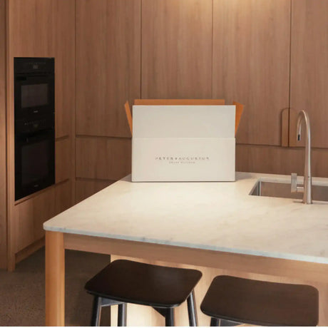 Peter Augustus Craft Butcher premium delivery box on a modern counter, Australian beef focus