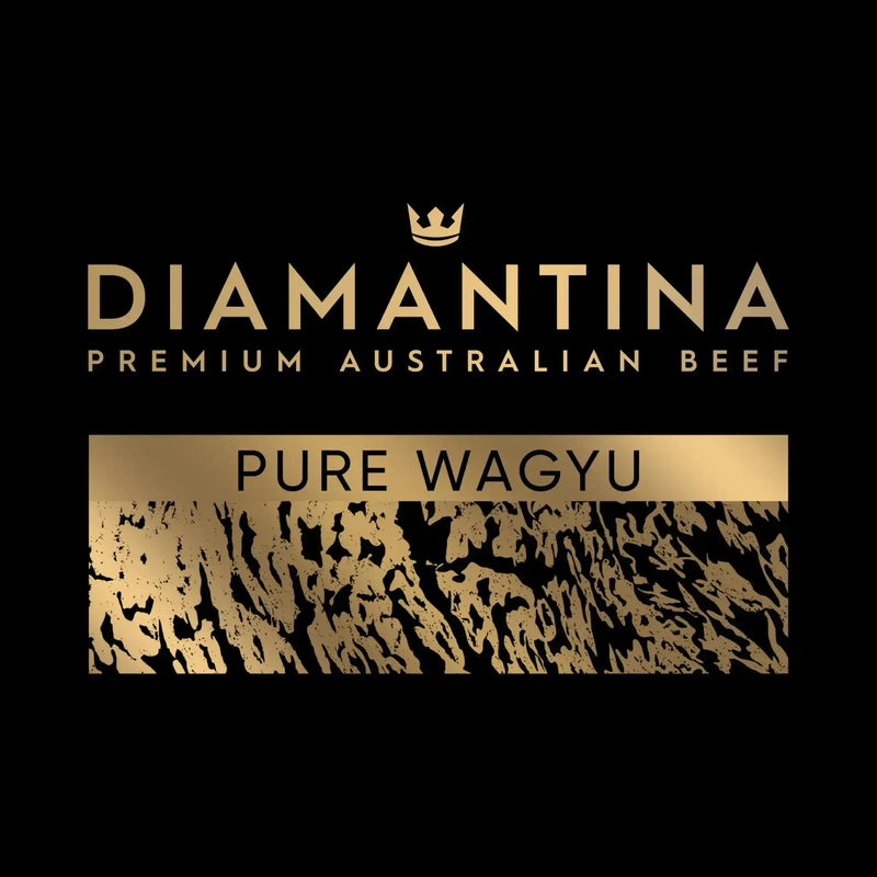Diamantina Pure Wagyu Premium Australian Beef with Gold Crown Logo