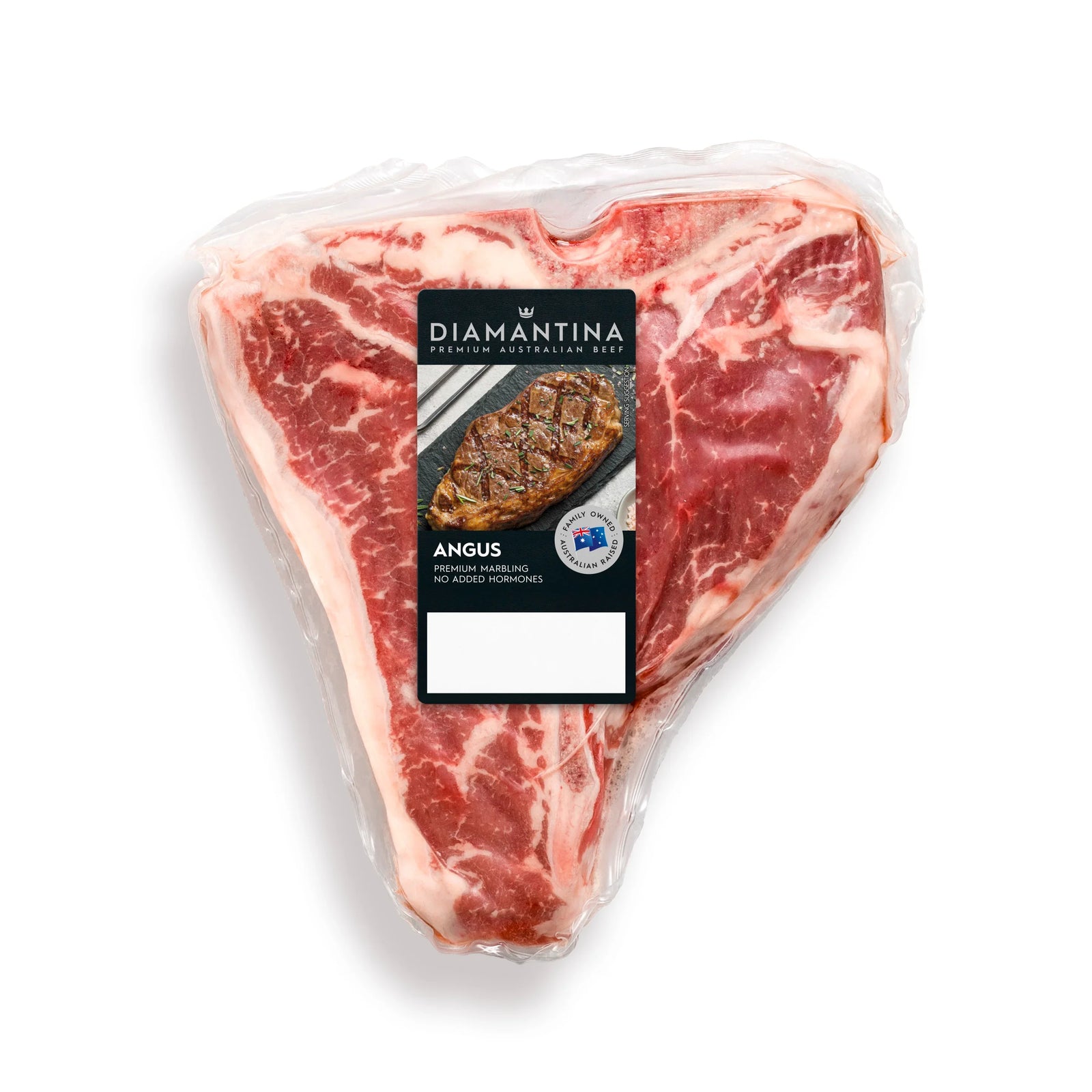Diamantina Angus Florentine Steak (T-Bone) 500g - SB 2+ - Peter Augustus Craft Butcher