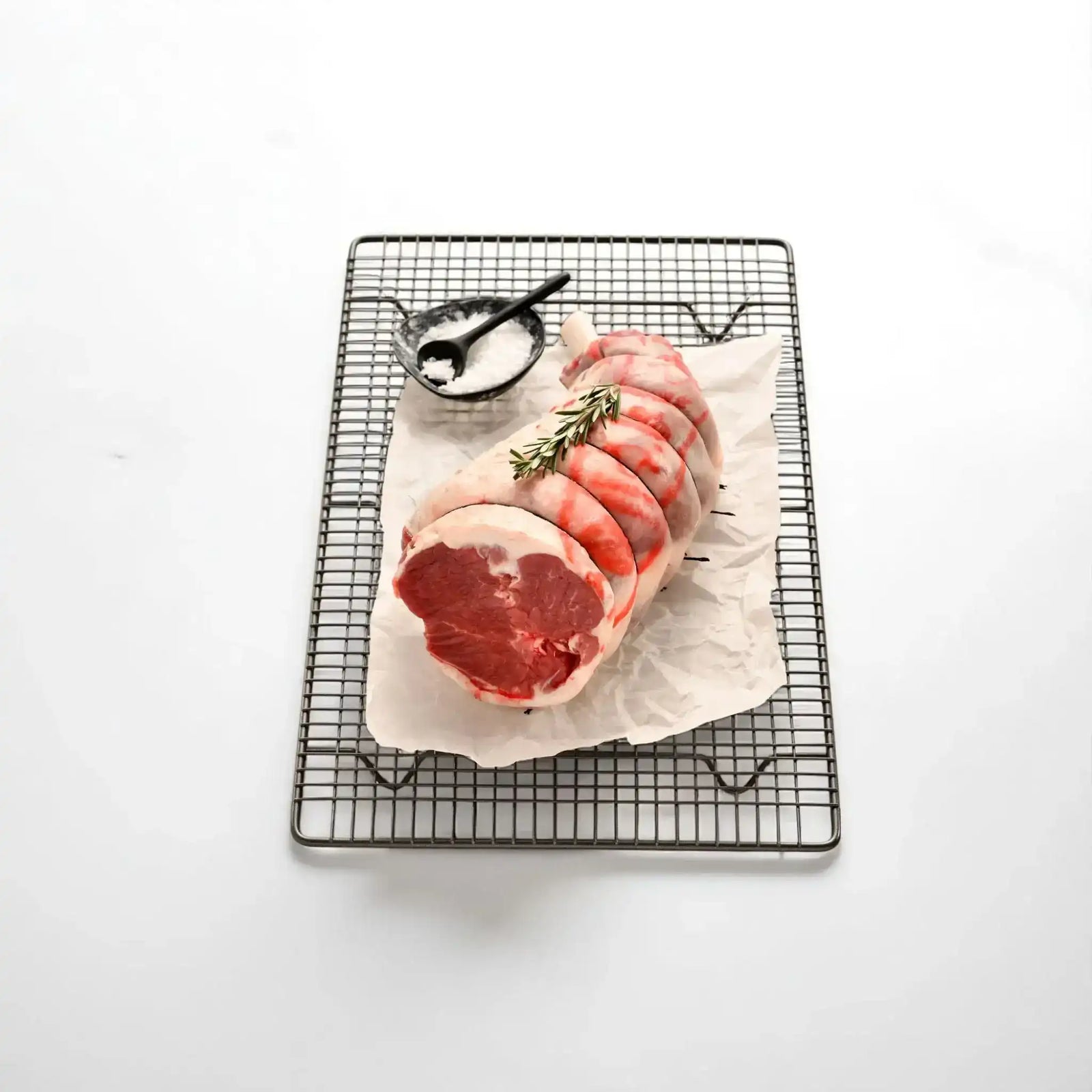 Easy carve lamb leg roast with rosemary and salt by Peter Augustus Craft Butcher