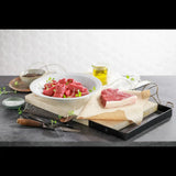 Fresh Australian rump steak and diced beef with herbs from Peter Augustus Craft Butcher