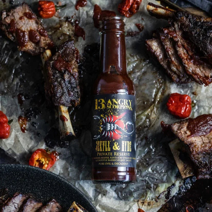13 Angry Scorpions - JEKYLL & HYDE Private Reserve Hot Sauce - Peter Augustus Craft Butcher