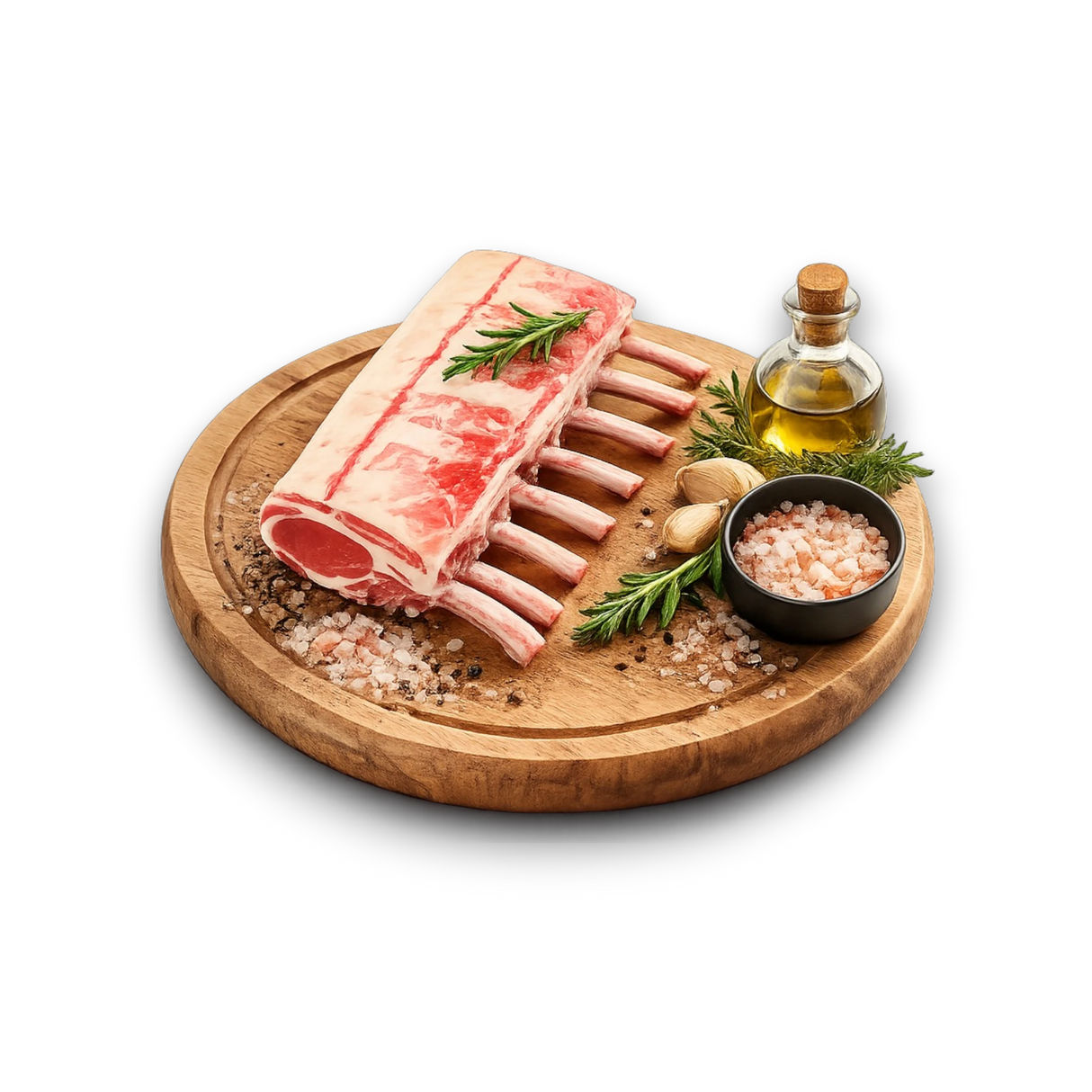 Lamb Rack Cap On French Trimmed 600g - Peter Augustus Craft Butcher