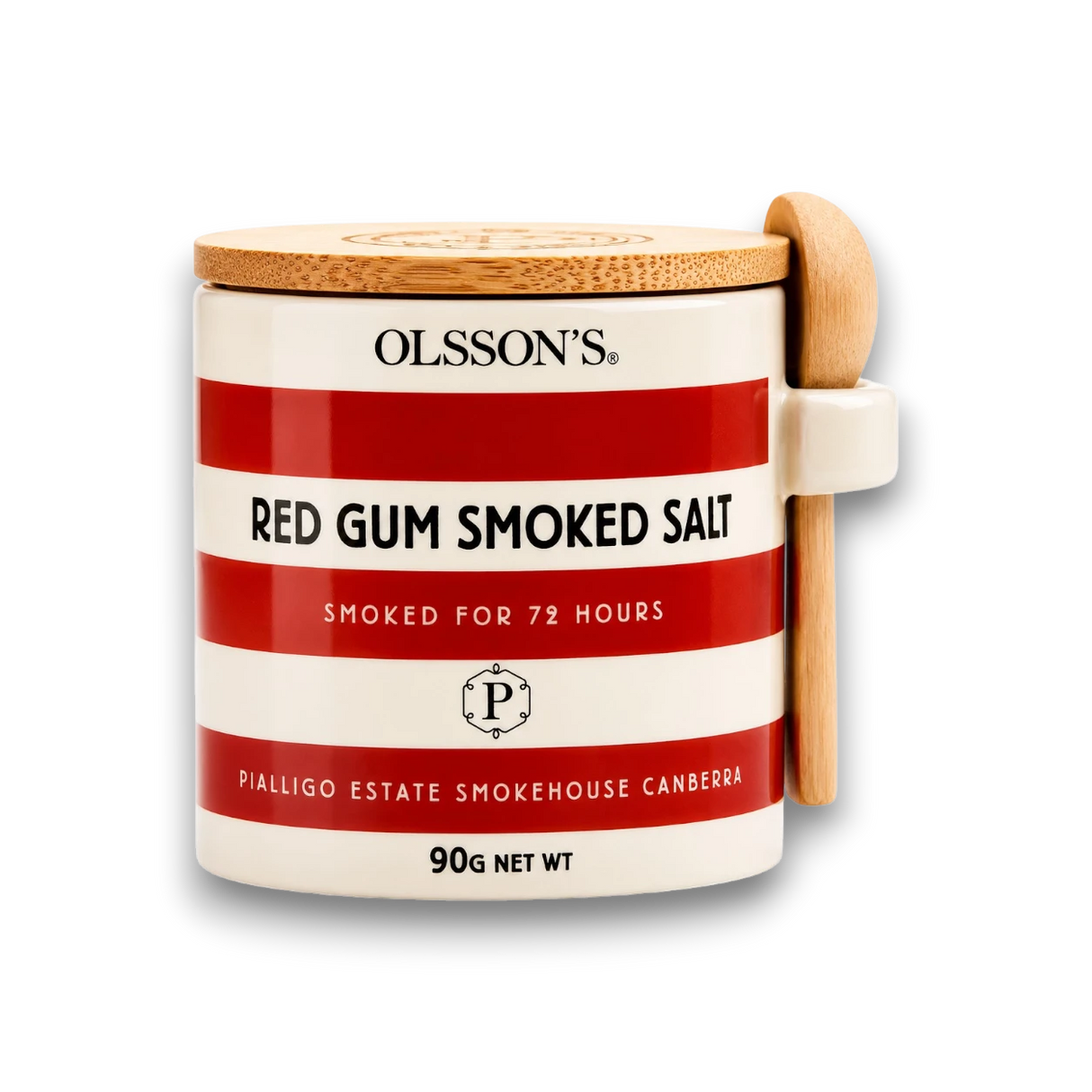 Red Gum Smoked Salt Flakes Stoneware Jar