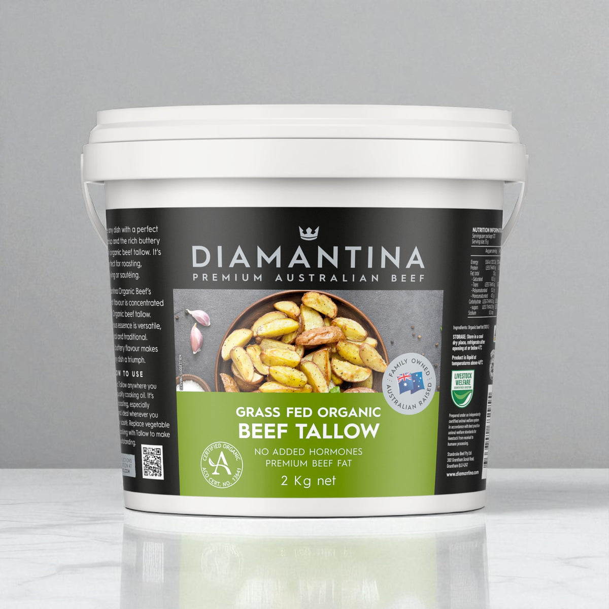 Diamantina 100% Organic Beef Tallow