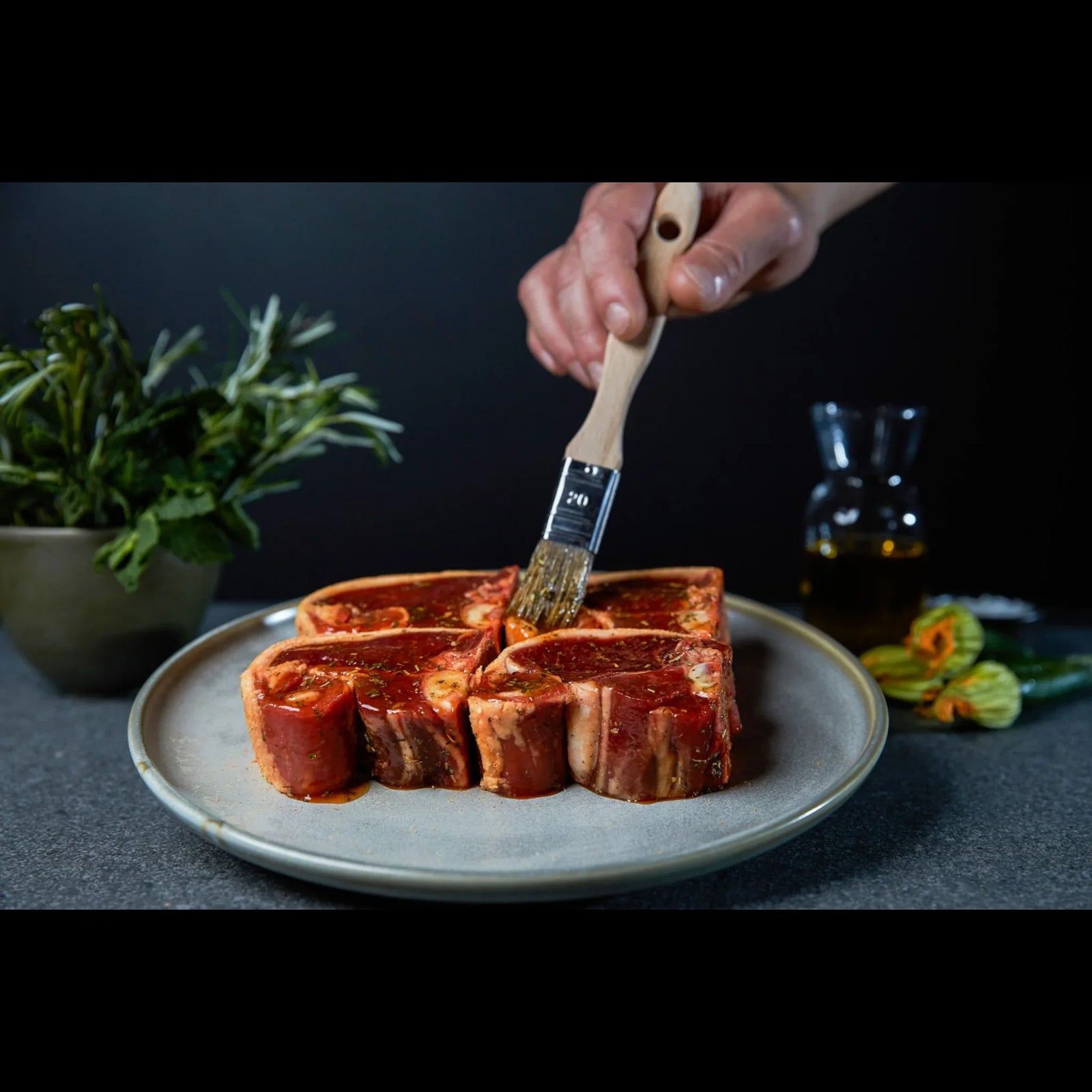 Peter Augustus Lamb Loin Chops with Mint & Rosemary 150gm - Peter Augustus Craft Butcher