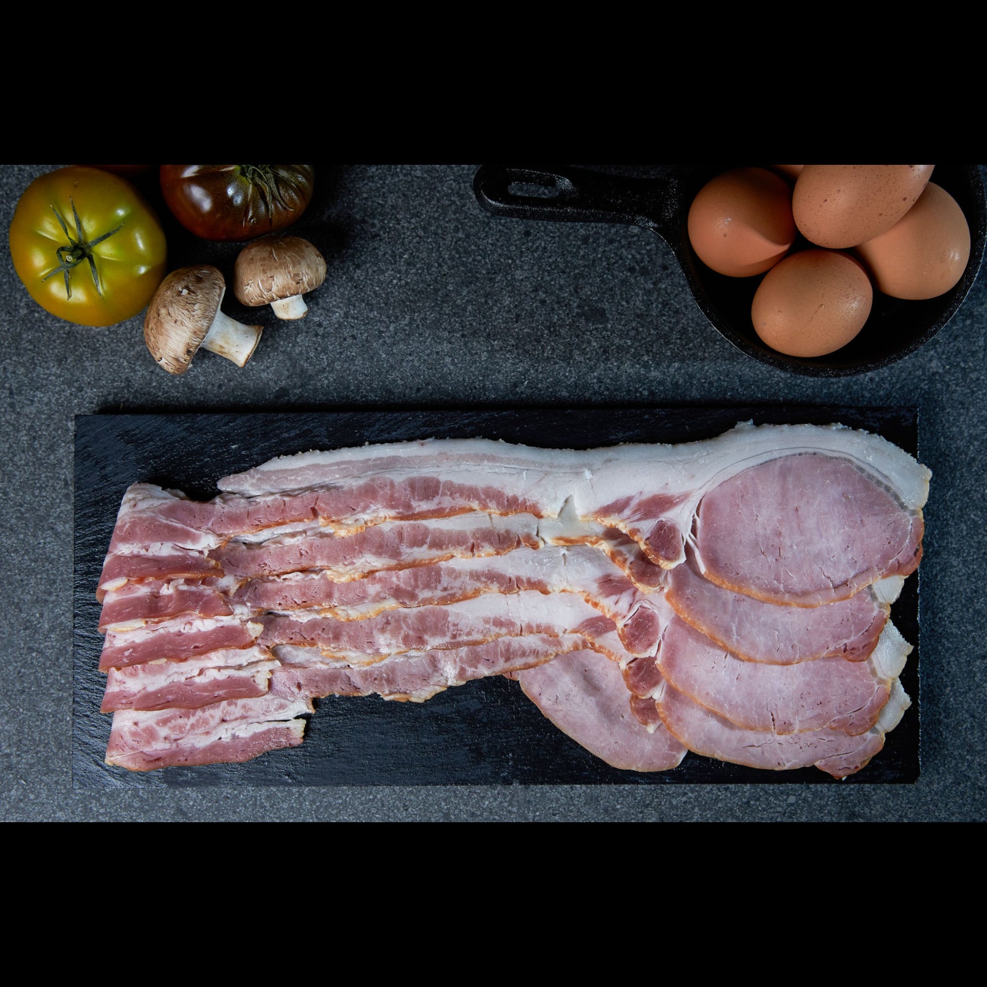 Rindless bacon slices made from premium Australian pork, naturally smoked and hand-trimmed