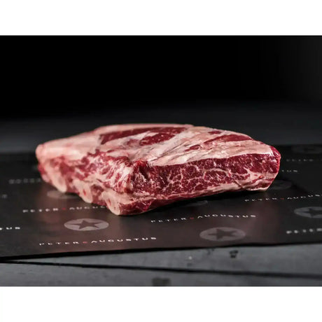 Premium Angus beef asado cut with rich marbling from Peter Augustus Craft Butcher.