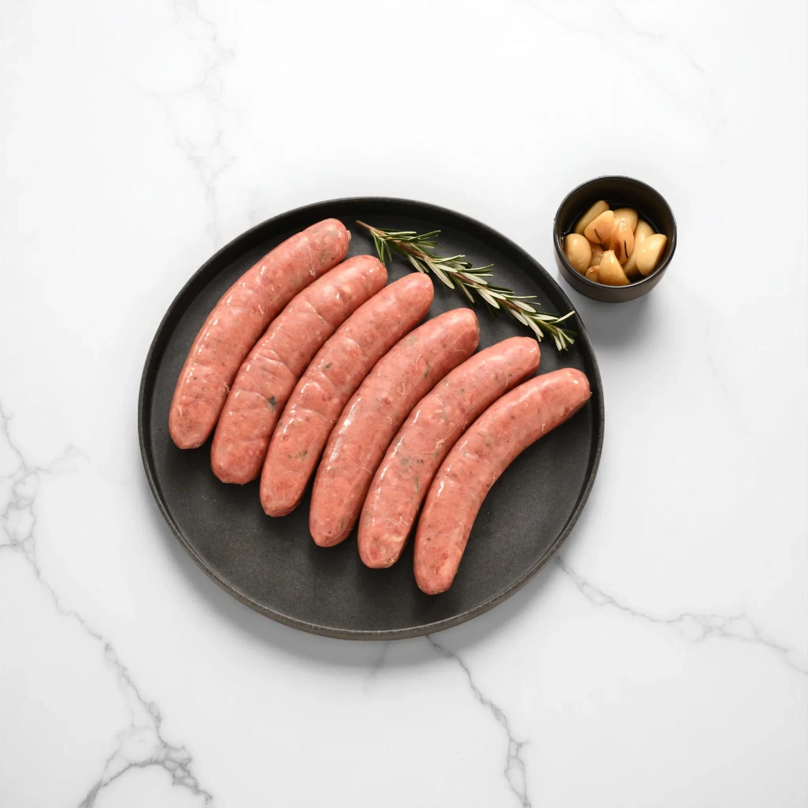 Peter Augustus Lamb Confit Garlic & Rosemary Sausage - Peter Augustus Craft Butcher
