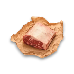 Marbled beef cut on butcher paper, fresh grass-fed Australian beef