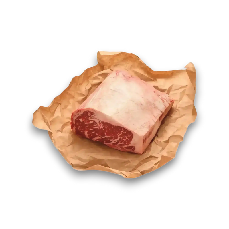 Marbled beef cut on butcher paper, fresh grass-fed Australian beef