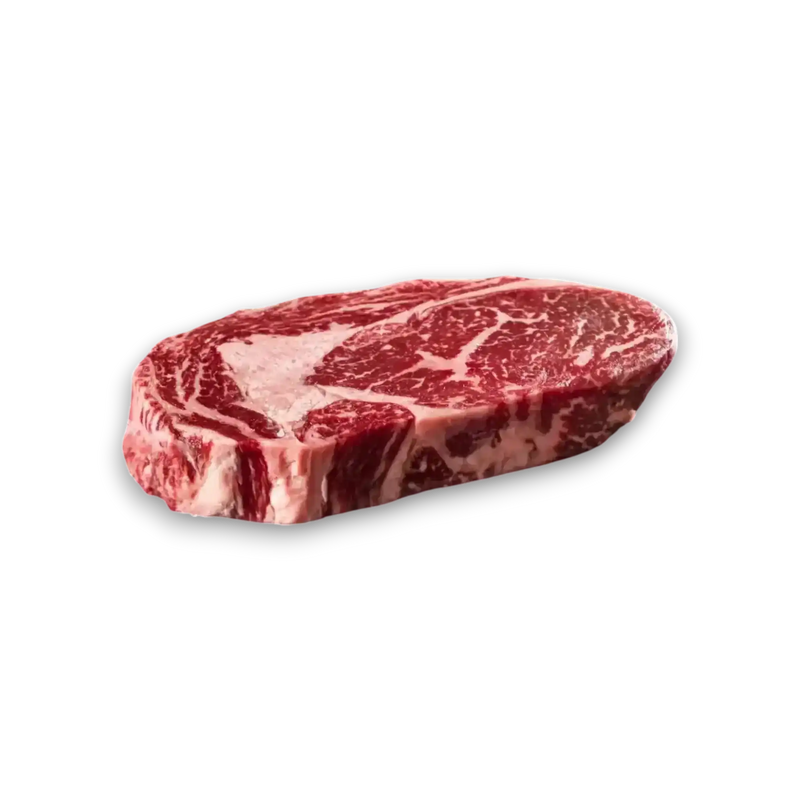 Marbled ribeye steak, premium Wagyu beef cut, fresh Australian grass-fed beef