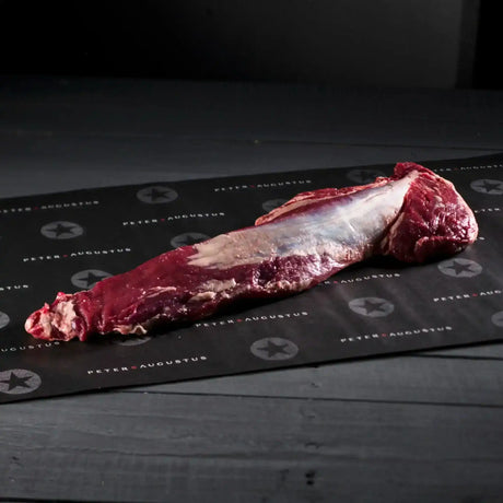 Premium Australian beef tenderloin on Peter Augustus branded butcher paper