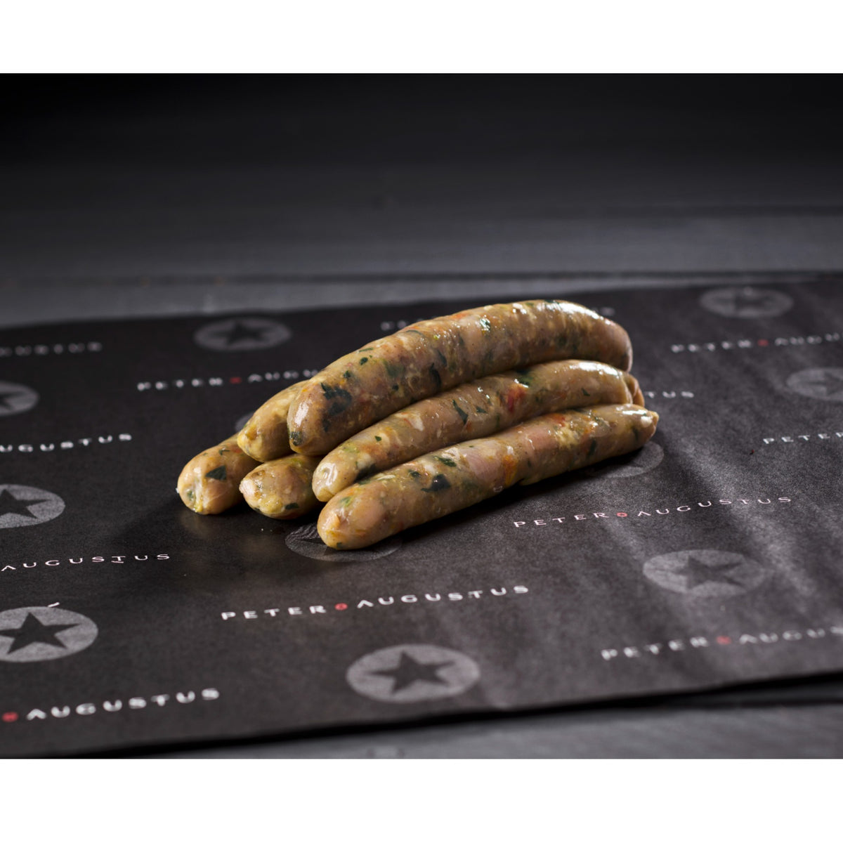 Peter Augustus Chicken, Spinach and Haloumi Sausage