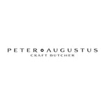 Peter Augustus Craft Butcher logo with elegant black serif text on white background