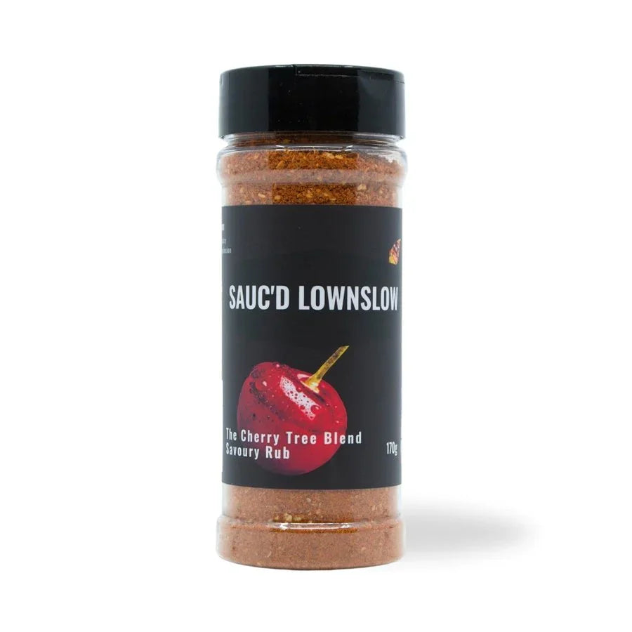 Sauc'd Low N Slow Cherry Tree Blend Rub - Peter Augustus Craft Butcher