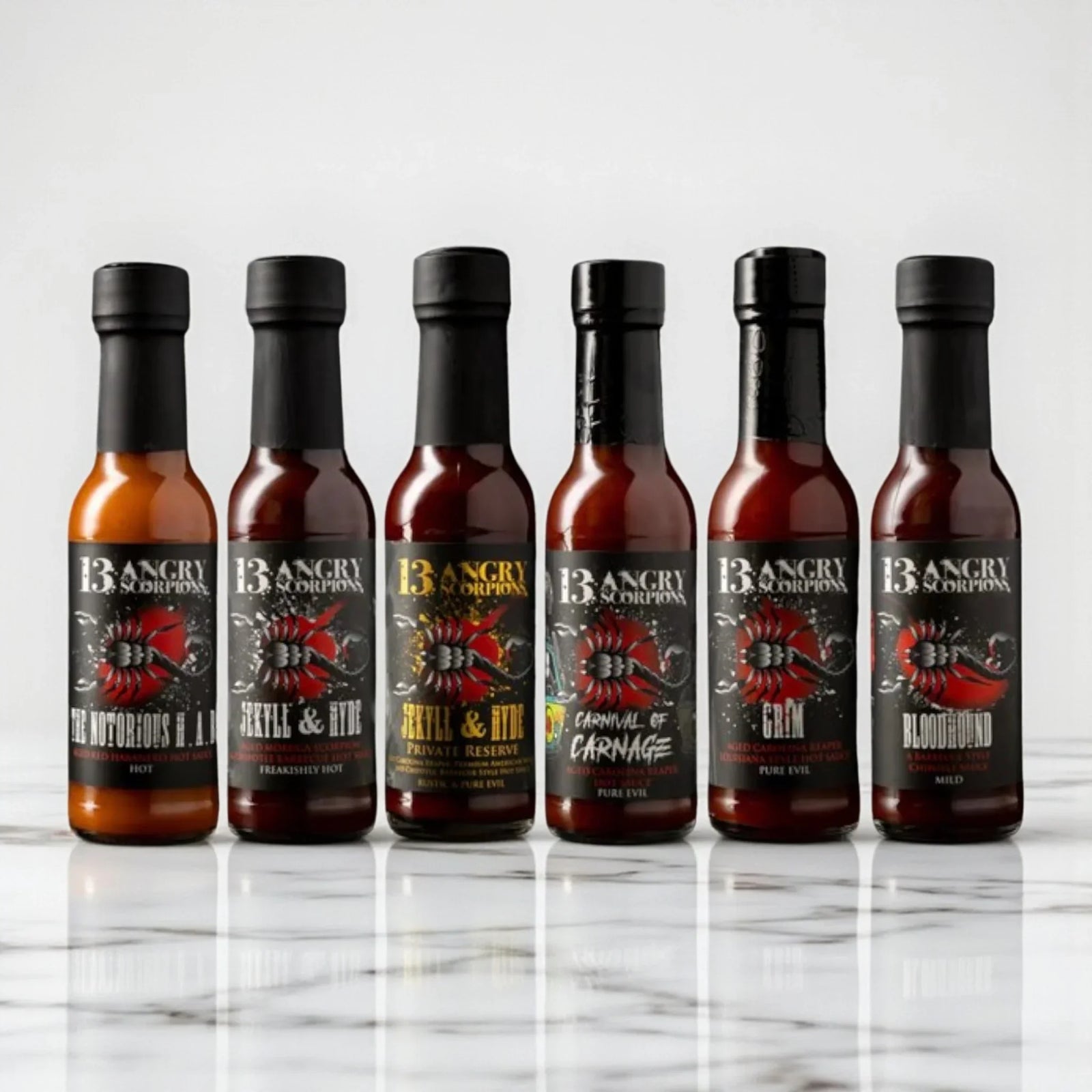 13 Angry Scorpions - The Infamous Sixx Hot Sauces - Peter Augustus Craft Butcher