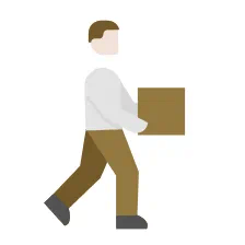 Delivery postman